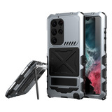 Triple Metal Stand Phone Case Suitable For Samdung S23ultra