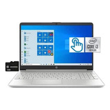 Laptop Hp 15.6'' Táctil I3 8gb 128gb Ssd W10s -plata