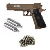 Pistola P1911 Match Coyote Swiss Arms 4.5m+ 250balines+2co2