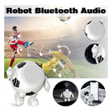 Altavoz Bluetooth Portátil Robot Lindo Pequeño De Acero Auta