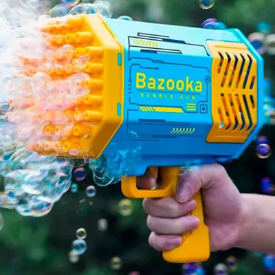 Pistola De Burbujas Para Niños Con 69 Orificios Y Luces Led | MercadoLibre