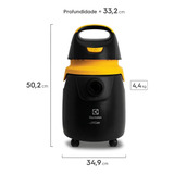 Aspirador Tambor Electrolux 20l Profissional 1300w Gtcar Cor Preto/amarelo 127v