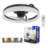 Ventilador De Techo Led 56w Dimmable Control Remoto