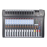 Consola De Mezclas Mixer Eq Channels, 12 Líneas, Power Audio