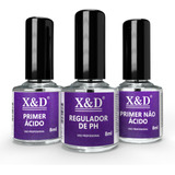 Preparadores Xed Top Coat, Primer, Regulador Ph, Bond Id 8ml