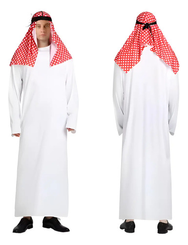 Disfraz De Jeque Árabe Para Adulto, Traje Tradicional Para  | MercadoLibre