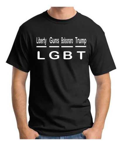 Camiseta Camisa Masculina Cac Arma Bolsonaro Trump President