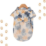 Camisa Hojas | Guayabera Veraniega Para Perro Y Gato