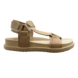 Sandalias Mujer Nude Beige Blanco Cuero Vacuno Hebilla Moda