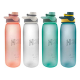 Botella Para Agua De Plástico Deportiva Color Verde
