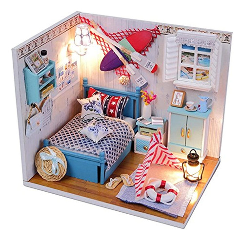 Flever Dollhouse Miniature Diy House Kit Habitación Creativa