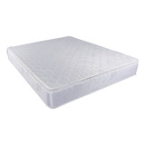 Colchón Queen Multiflex Alta Densidad Doble Pillow 160 X 190 Color Blanco