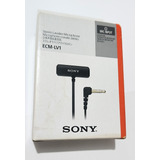 Microfone Lapela Sony Ecm-lv1 Stéreo P3 + Cabo Adaptador P3 