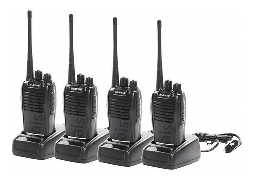 Kit 4 Radios Comunicador Walktalk Talkabout 777s Baofeng Top