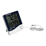 Higrometro Termometro Indoor Outdoor Sonda Y Reloj Htc-2