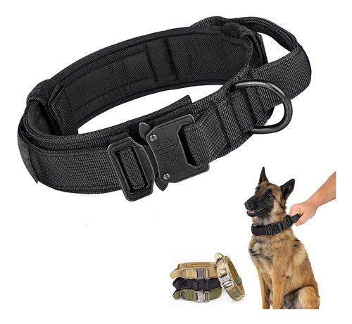 Collar Táctico Para Perro, Collar De Perro De Nylon Militar