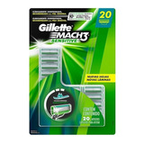 Gillette Cartuchos Mach3 Sensitive 20 Piezas Rastrillos 