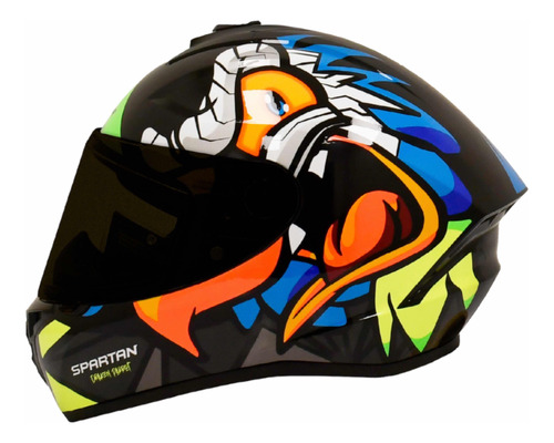 Casco Spartan Draken Parrot Visor Transparente