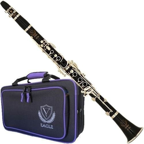 Clarinete Eagle Cl04n Em Sib 17 De Chaves