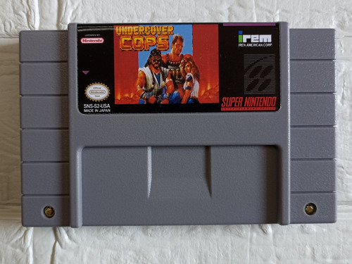 Cartucho Super Nintendo Undercover Cops Snes