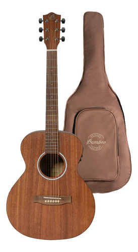 Guitarra Zurda Electroacustica Bamboo Vision Mahogany Funda