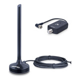 Antena Interna Potente Dtv-100p Hdtv + Booster Envio 24horas