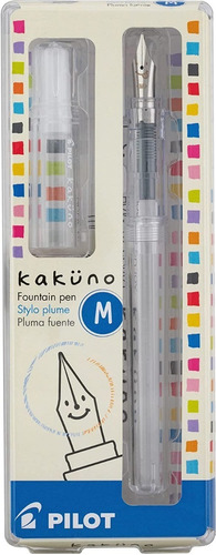 Pluma Fuente Premium Pilot Kakuno Cristal Punto Fino/mediano