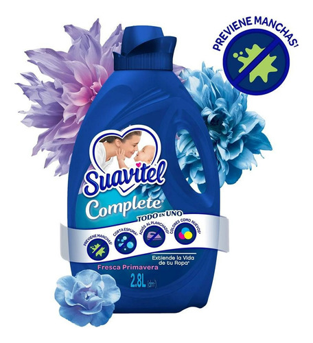 Suavizante De Telas Suavitel Complete Fresca Primavera 2.8 L