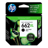 Cartucho De Tinta Hp 662xl Bk Original Alto Rendimiento 