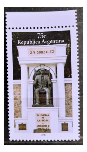 1997 Homenaje A Joaquìn V. Gonzalez. Mint