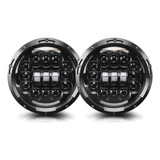 Faros Led Redondos De 7 Pulgadas Para Jeep Liberty Pair 2003