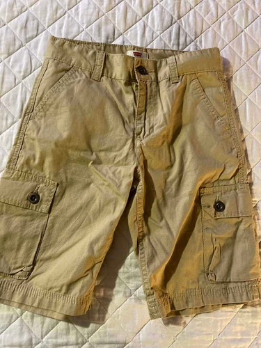 Bermudas Niño Levis Bolsillos Laterales Nuevo Sin Etiqueta