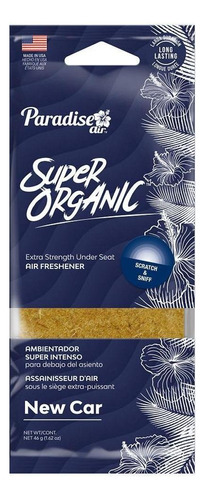 Ambientador Super Organic New Car X1 Und