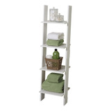 Zenna Home Torre De Lino De Bao Estilo Escalera, Color Blanc