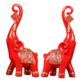 Escultura De Estatuas De Elefante De La Suerte Para