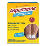 Aspercreme Lidocaína C/3 Parches Xl Max Strength Americano 