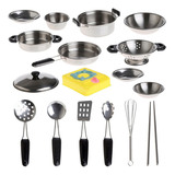 Utensilios De Cocina De Acero Inoxidable Para Niños Juguetes