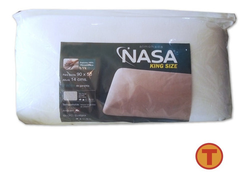 Almohada Nasa King 90 X 50 Memoria Inteligente Con Funda