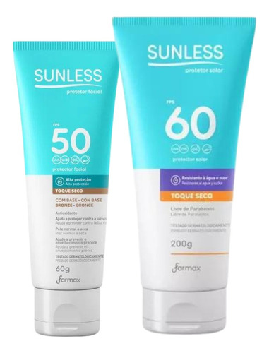 Kit Sunless Facial 50fps Bronze 60g + Corporal 60fps 200g