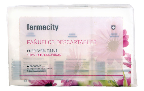 Pañuelos Descartables Farmacity De Papel X 6 Un Farmacity Pañuelos Descartables Extra Suave Pack 6 X 10u