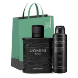 Perfume Uomini Black + Desodorante Aerosol 75g Promoção