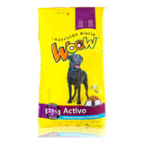 Croquetas Para Perro Woow Activo 25kg Adicionado Con Omegas