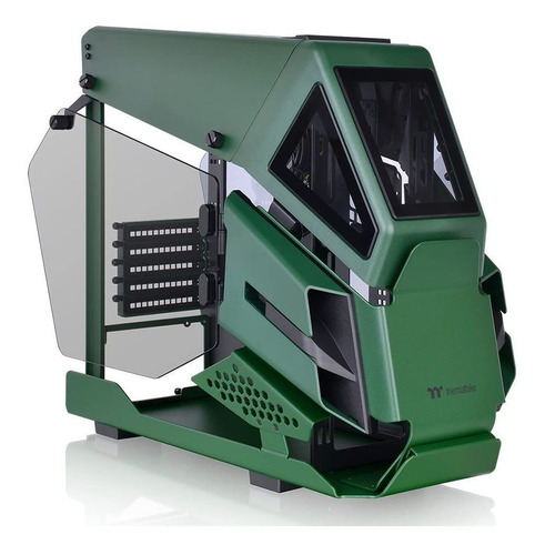 Armario Thermaltake Ah T200 Mini Tower Racing Para Jugadores, Color Verde