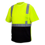 Camiseta Hi-vis Lime Rts21b Pyramex - Talla 4x-5x