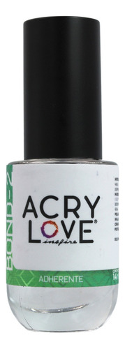 Bond 2 Adherente 14ml. P Uñas, No Desprendimiento. Acry Love Color Transparente