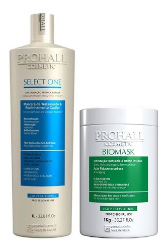 Prohall Select One 1 Litro + Mascara Brinde 1kg