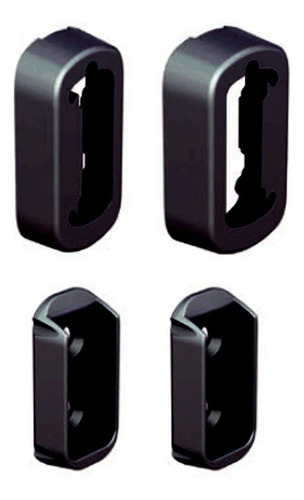 Suporte Lateral Tubo Cabideiro Vesto Preto (par) Rometal