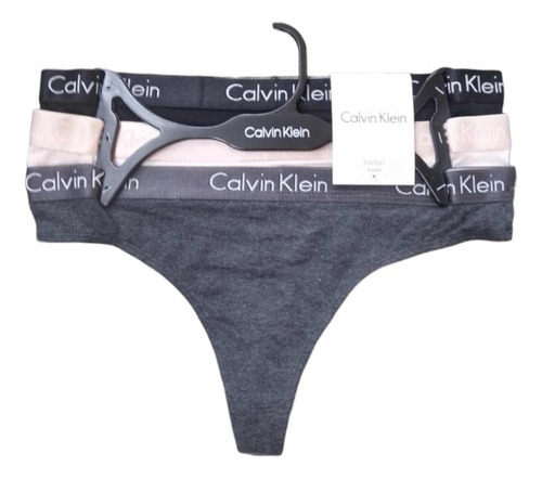 Kit De 3 Tangas Calvin Klein Originales Talla S