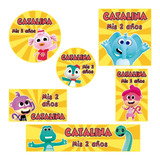 Kit 180  Stickers Animales Canciones Del Zoo Candy Bar 