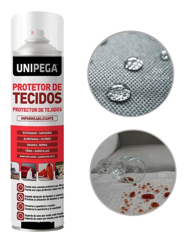 Novo Impermeabilizante P/ Sofa Tecido Tenis 400ml Unipega